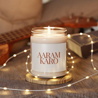 AARAM Karo Scented Soy Candle, 9oz Desi Pakistani Home Decor Gifts | FREE SHIPPING (U.S. & Canada)