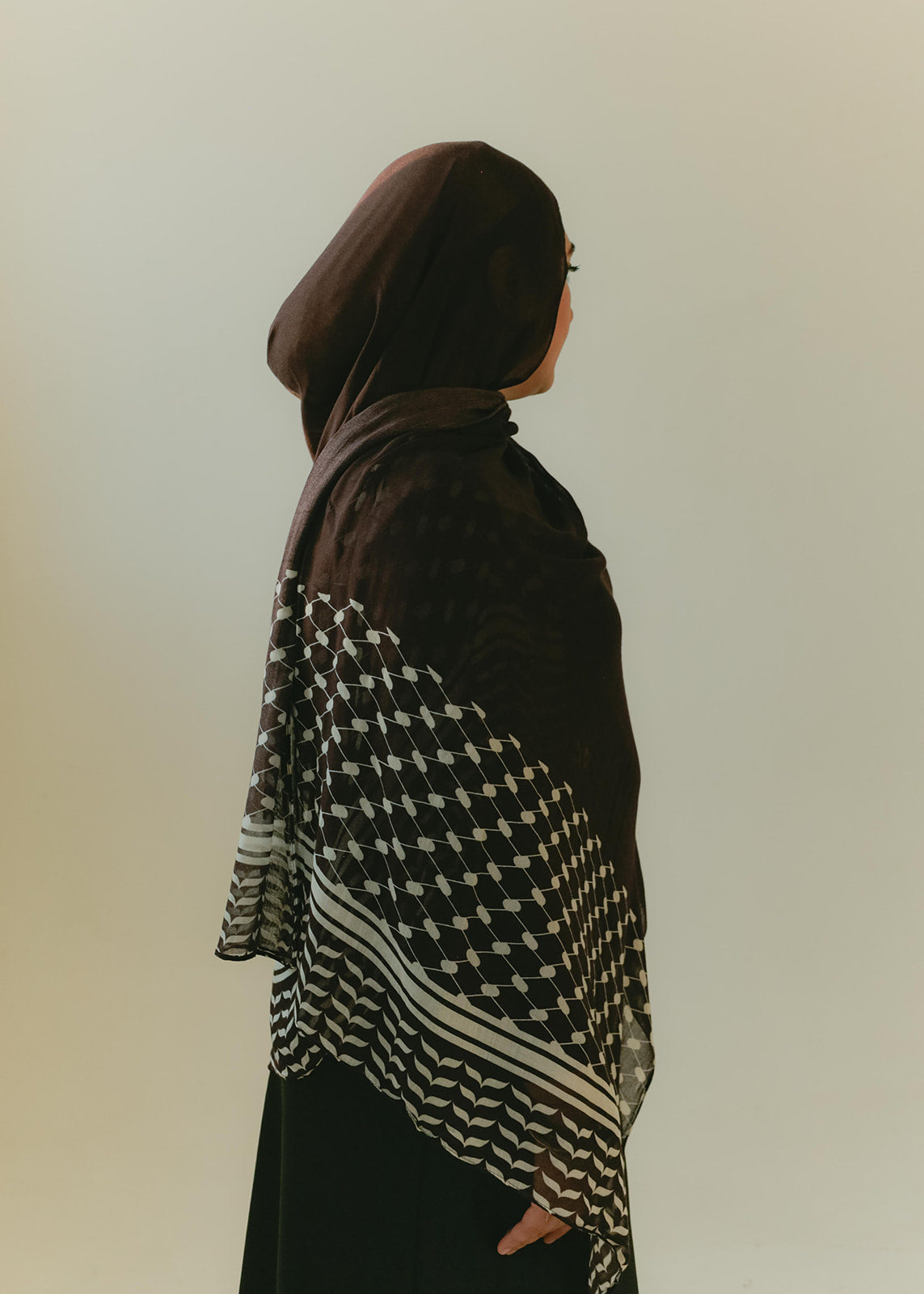 Brown Keffiyeh Hijab | Modal | (Pre-order)