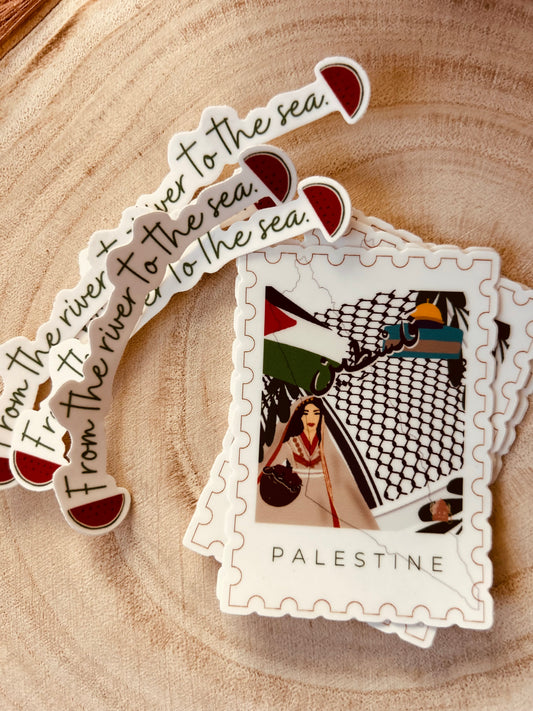 Palestine stickers | 2 pack | “From the river to the sea”