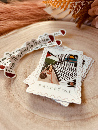 Palestine stickers | 2 pack | “From the river to the sea”