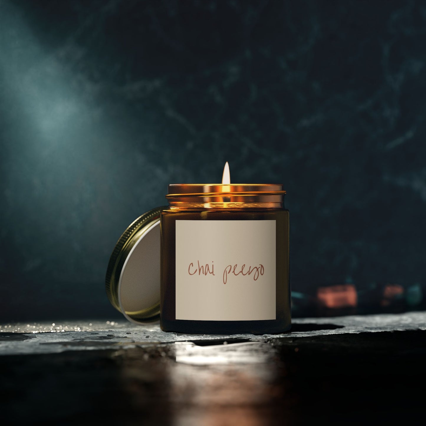 Chai Peeyo Scented Coconut Apricot Candles (4oz, 9oz) FREE SHIPPING (U.S. & Canada)  | Southasian Desi Candles | Chai candle | gifts and home decor