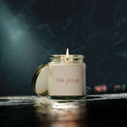 Chai Peeyo Scented Coconut Apricot Candles (4oz, 9oz) FREE SHIPPING (U.S. & Canada)  | Southasian Desi Candles | Chai candle | gifts and home decor