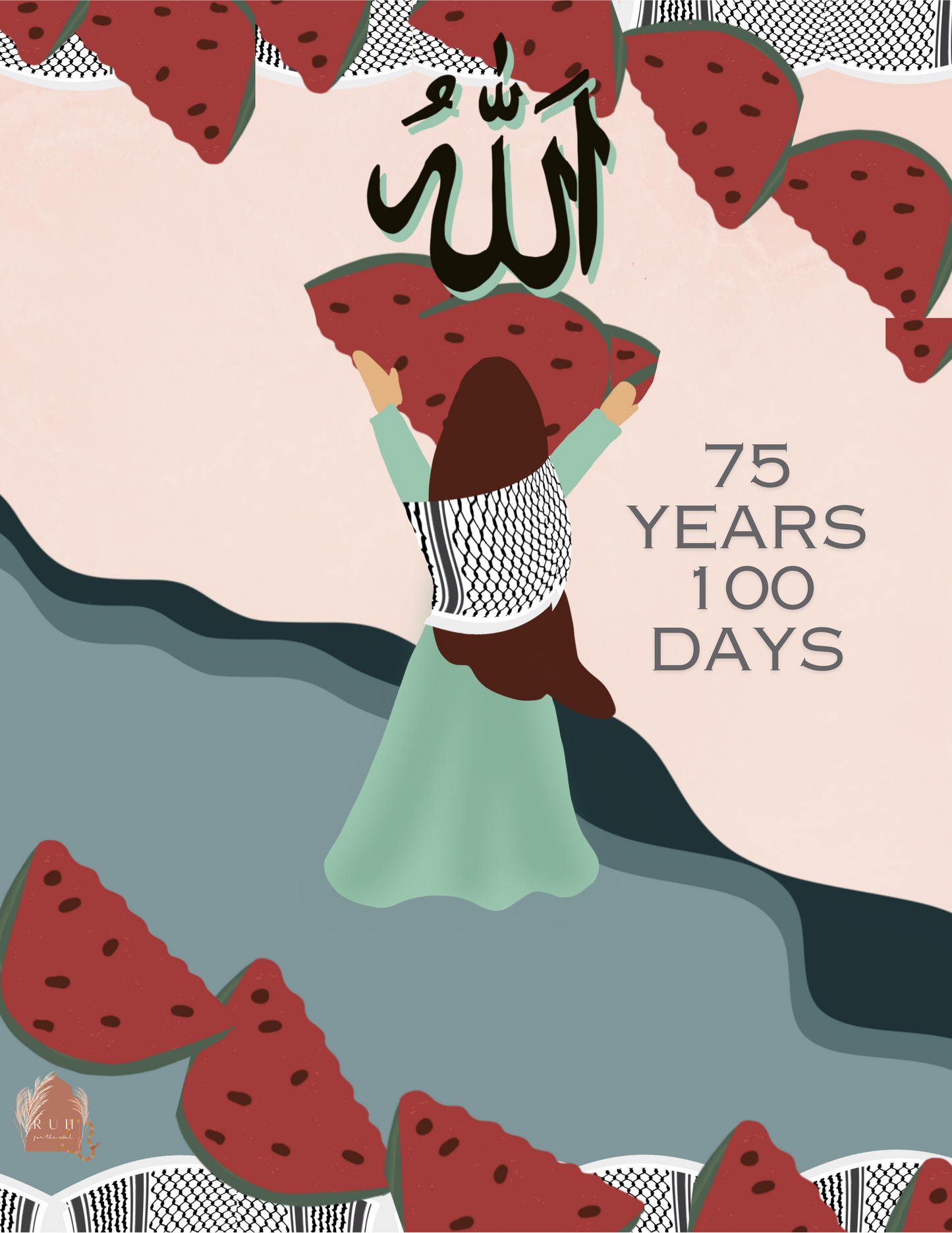 75 years 100 days digital download art print