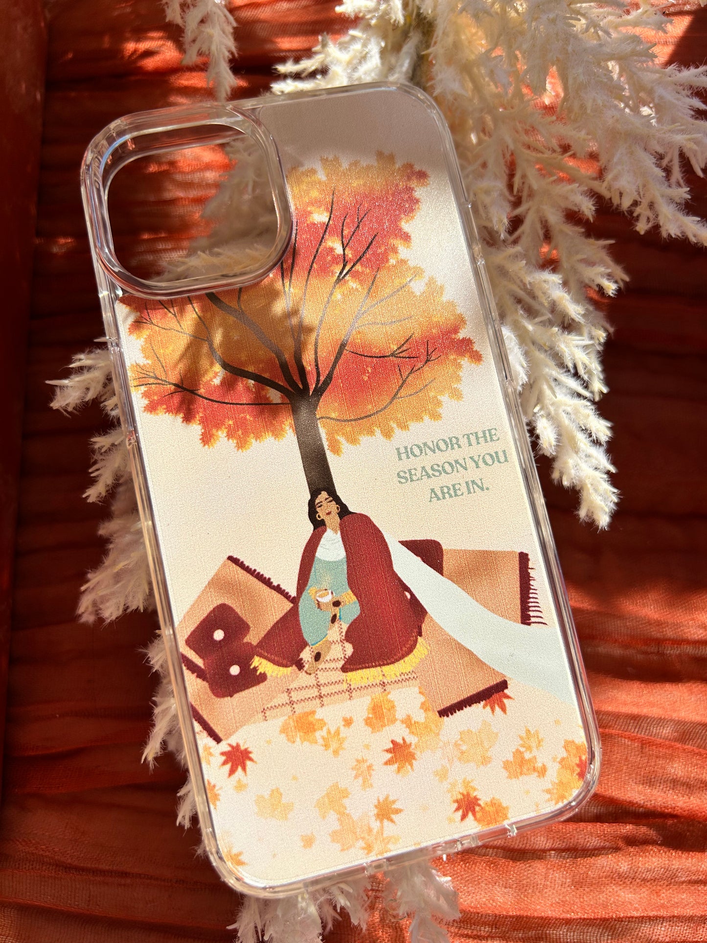 Honor the season you are in | Comfy fall iphone case | All sizes | Clear Case for iPhone®