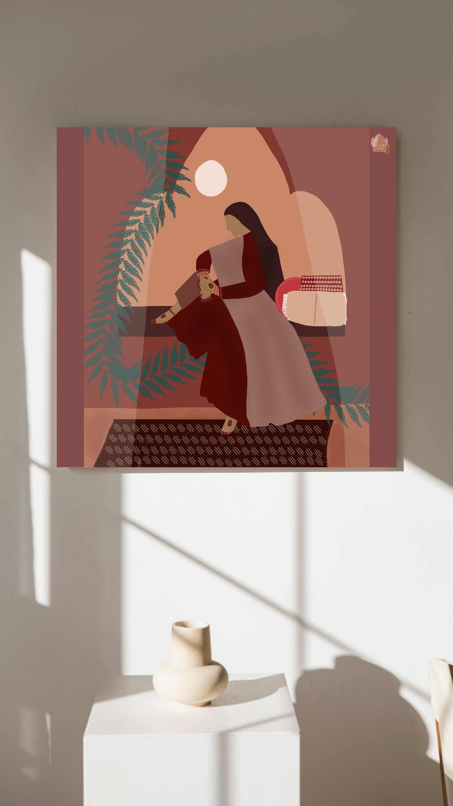 Fall Moments Framed Wall Art | South Asian Art | Desi Wall Art
