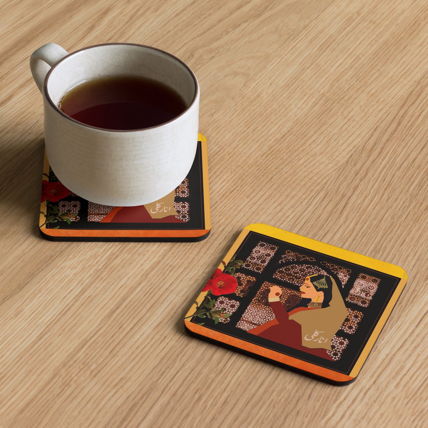 Anarkali coaster | Pakistani | Chai Accessories | Desi South Asian Gift (1 piece)