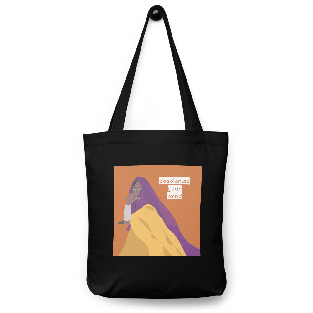 Decolonize your mind tote bag | desi south asian gifts