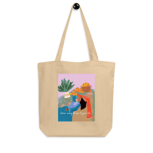 Honor every phase of your life blue lady Tote Bag