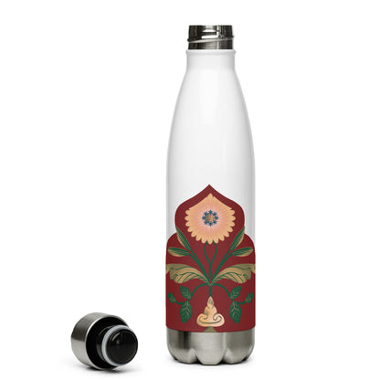 Mughal Inspired Stainless steel water bottle Desi Gifts South Asian Home Kitchen Decor