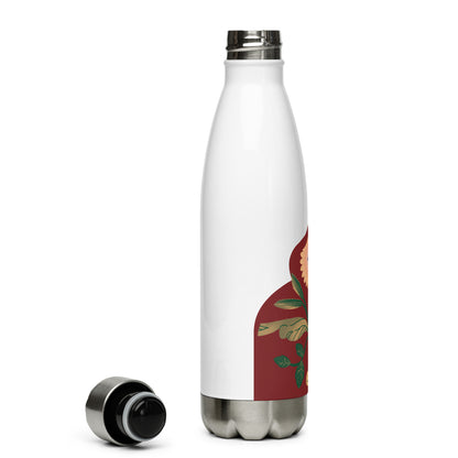 Mughal Inspired Stainless steel water bottle Desi Gifts South Asian Home Kitchen Decor