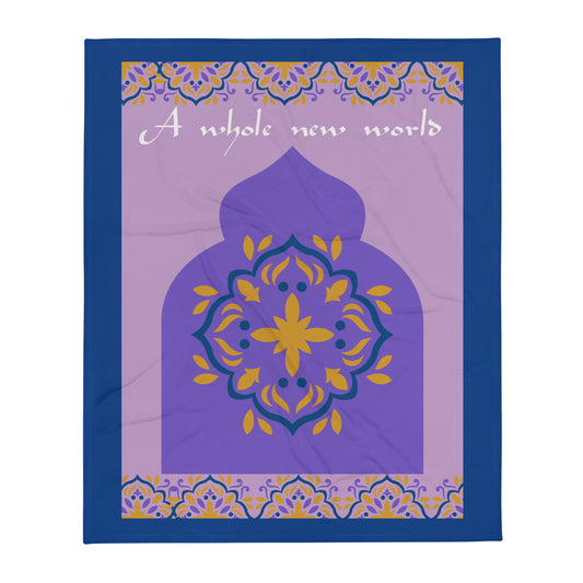 A Whole New World Aladdin Throw Blanket