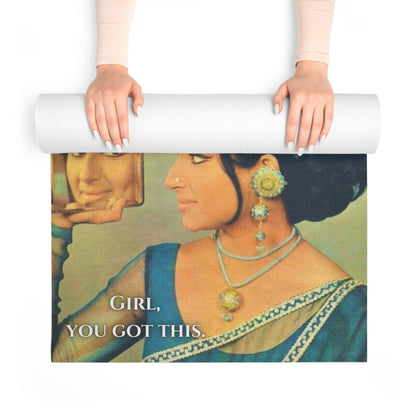 Girl, You Got This Bollywood Sharmila Tagore Foam Yoga Mat