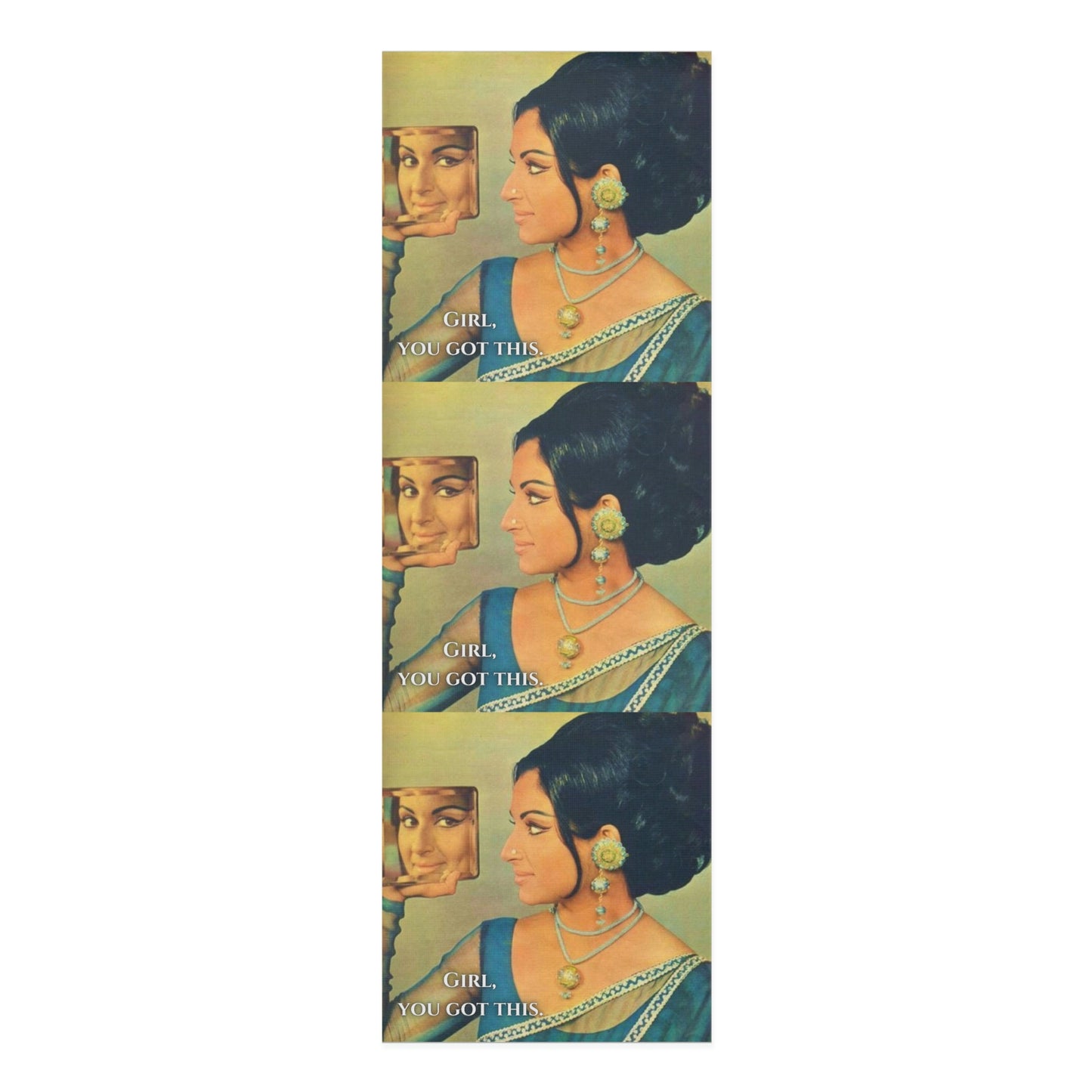 Girl, You Got This Bollywood Sharmila Tagore Foam Yoga Mat