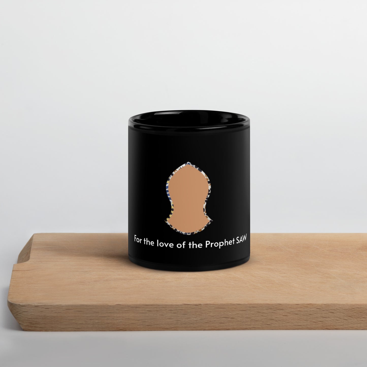 Blessed Na'layn Mug | Black Glossy 11 oz.  | For the love of the Prophet SAW PBUH Mug