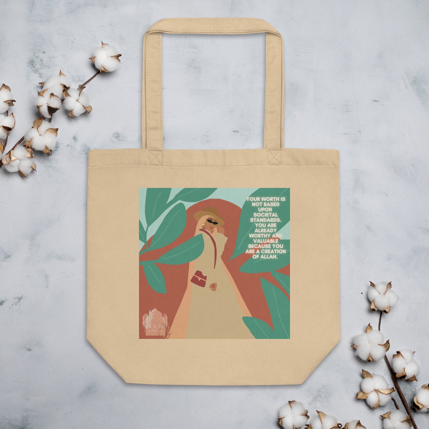 Hijabi Power Tote Bag | World Hijab Day | Muslim Eco Tote Bag