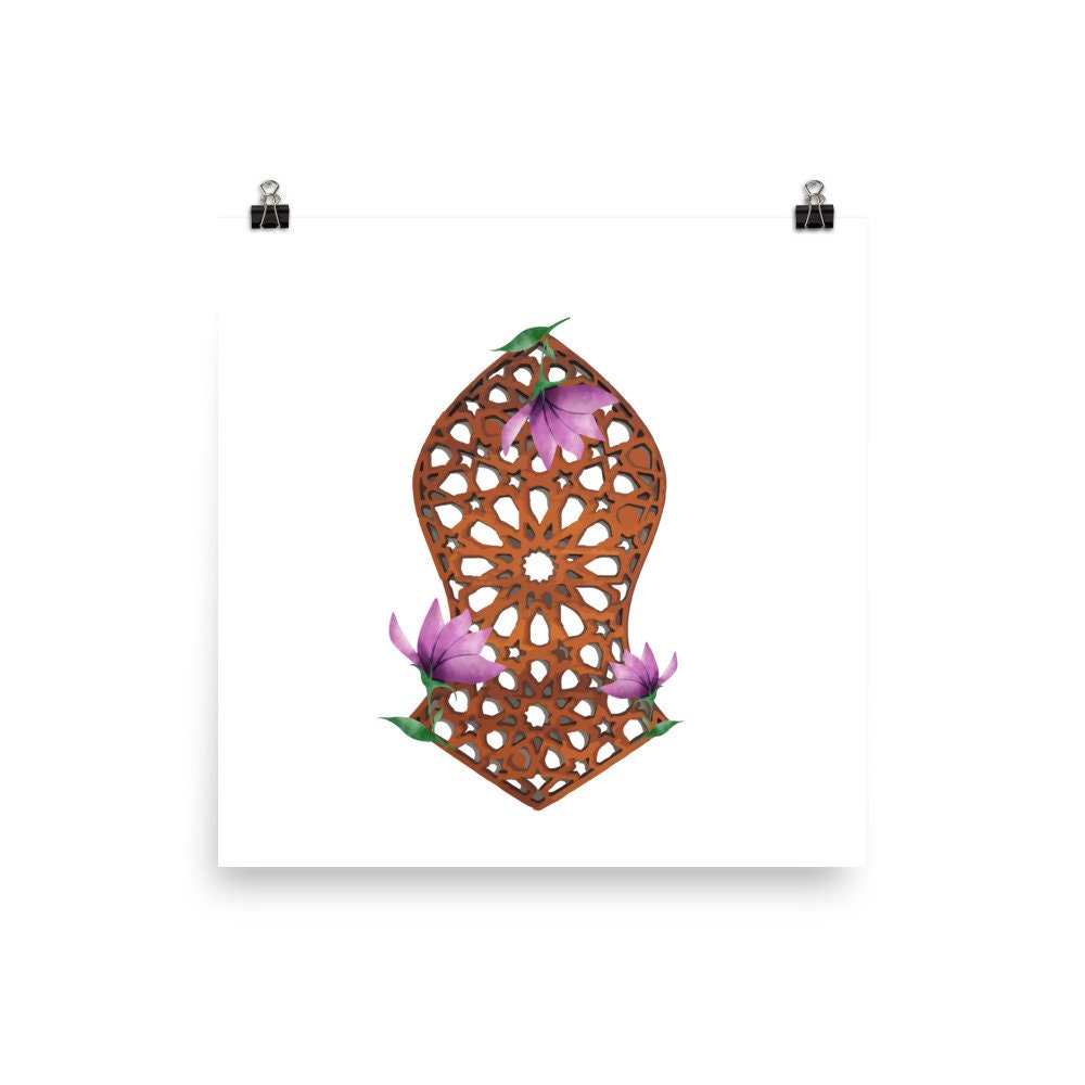 Floral Nalyan Art Print | Multiple sizes available