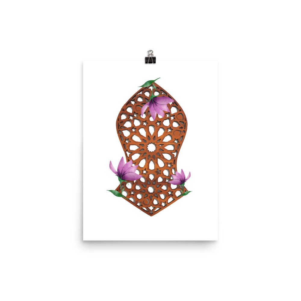 Floral Nalyan Art Print | Multiple sizes available