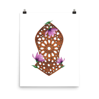 Floral Nalyan Art Print | Multiple sizes available