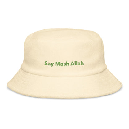 Arabic "Say Mash Allah" Bucket Hat | Muslim Apparel | Muslim Bucket Hat