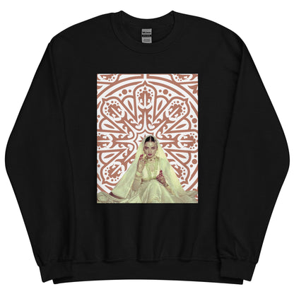 Rekha Bollywood Queen Unisex Sweatshirt | Desi Apparel | Black | S-5x