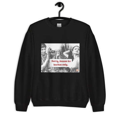 Old Bollywood "Insaan Ka Bachas" Sweatshirt |  Desi Sweatshirt